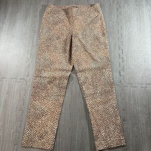 NIC+ZOE  Women's Savanna Spot Size 8 Stretch Capri Pant Animal Print Leopard